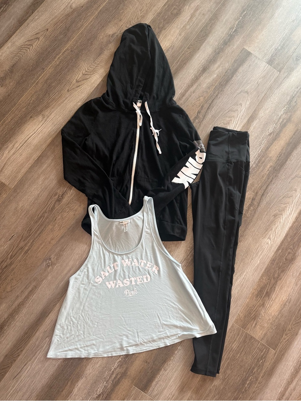 Victoria's Secret Lot of 3 Leggings, Hoodie & Tank
